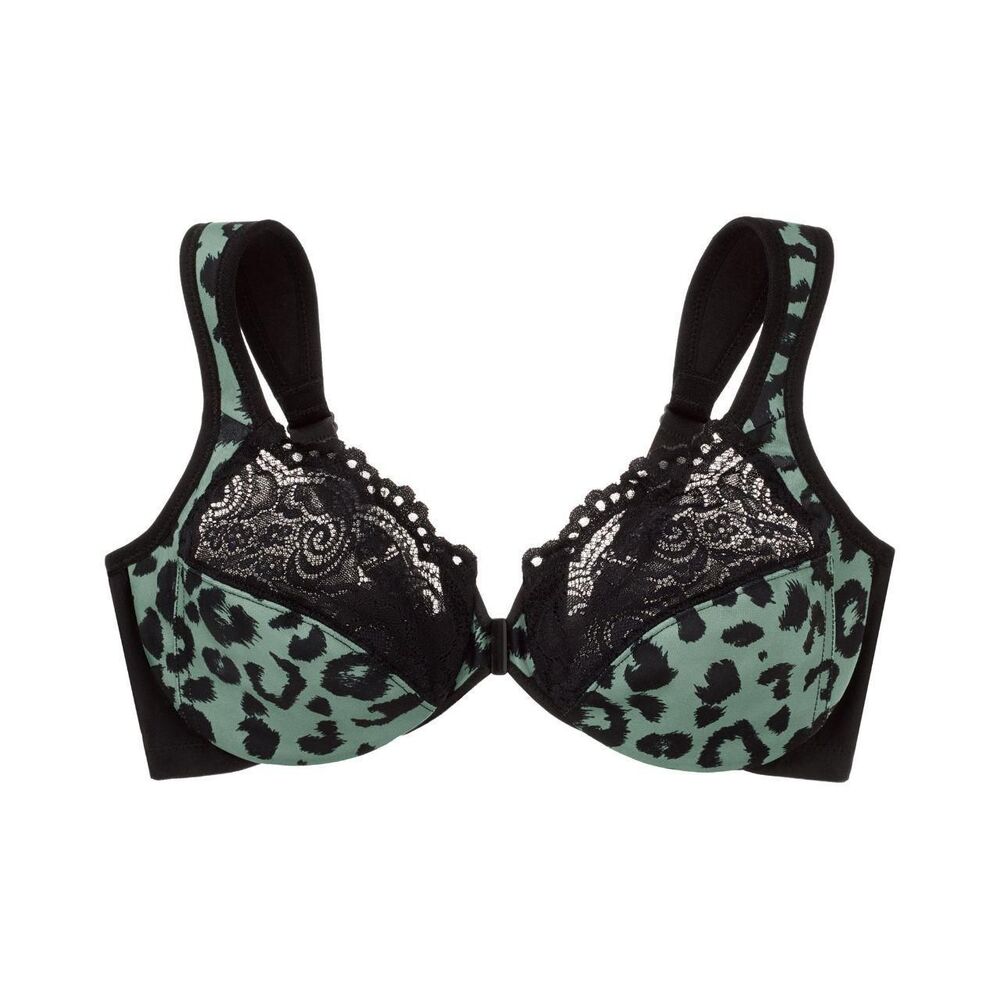 Glamorise Full Figure Plus Size Wonderwire Front-Closure Bra Underwire #1245 38G
